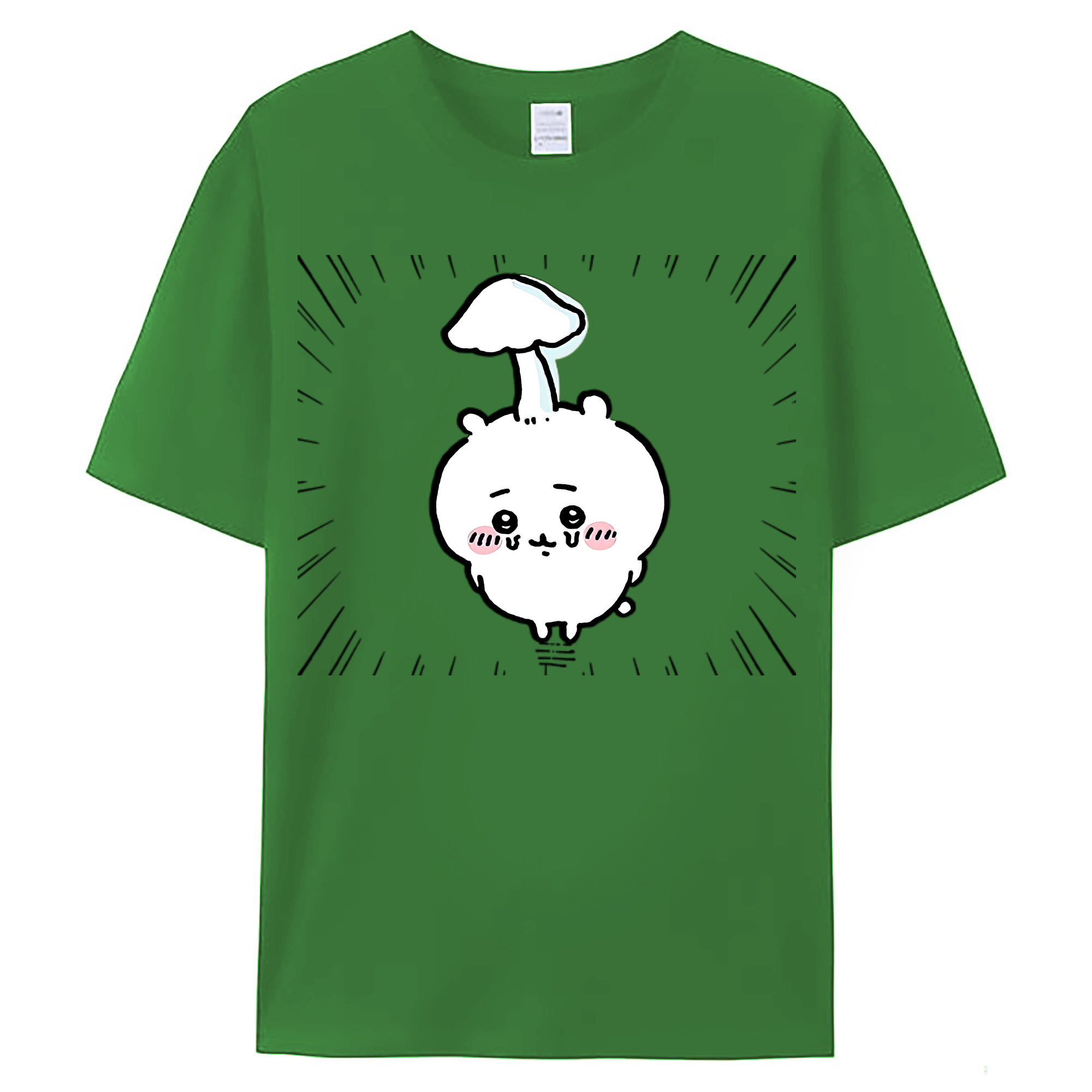（画像用） ちいかわ ちいかわ Chii-kawa chiikawa レディースカジュアルプリントTシャツ（綿100％）